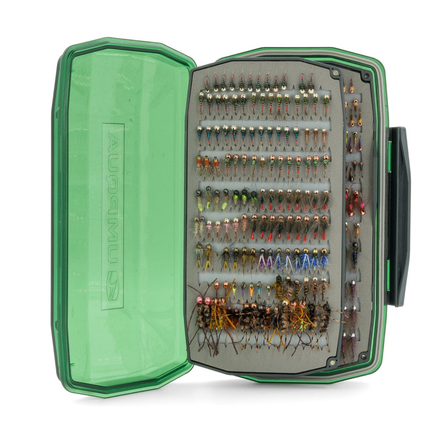For serious nymph anglers, success isn't just about having the right flies—it's about having enough of the fly. As Umpqua's highest-capacity fly box, the Ultimate Nymph Box is your trusted river companion.
With four versatile inserts, Power grip Foam for unmatched fly retention, and an IPX6.5-rated waterproof shell with a secure latch closure, this box ensures you're never without solutions when it matters most. When you're putting all your eggs in one basket, you deserve the confidence that comes with the
