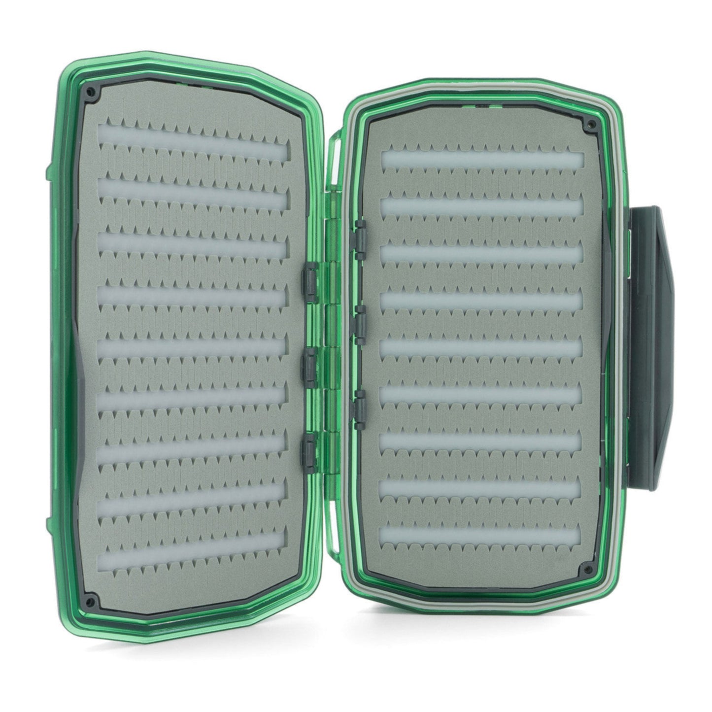 For serious nymph anglers, success isn't just about having the right flies—it's about having enough of the fly. As Umpqua's highest-capacity fly box, the Ultimate Nymph Box is your trusted river companion.
With four versatile inserts, Power grip Foam for unmatched fly retention, and an IPX6.5-rated waterproof shell with a secure latch closure, this box ensures you're never without solutions when it matters most. When you're putting all your eggs in one basket, you deserve the confidence that comes with the