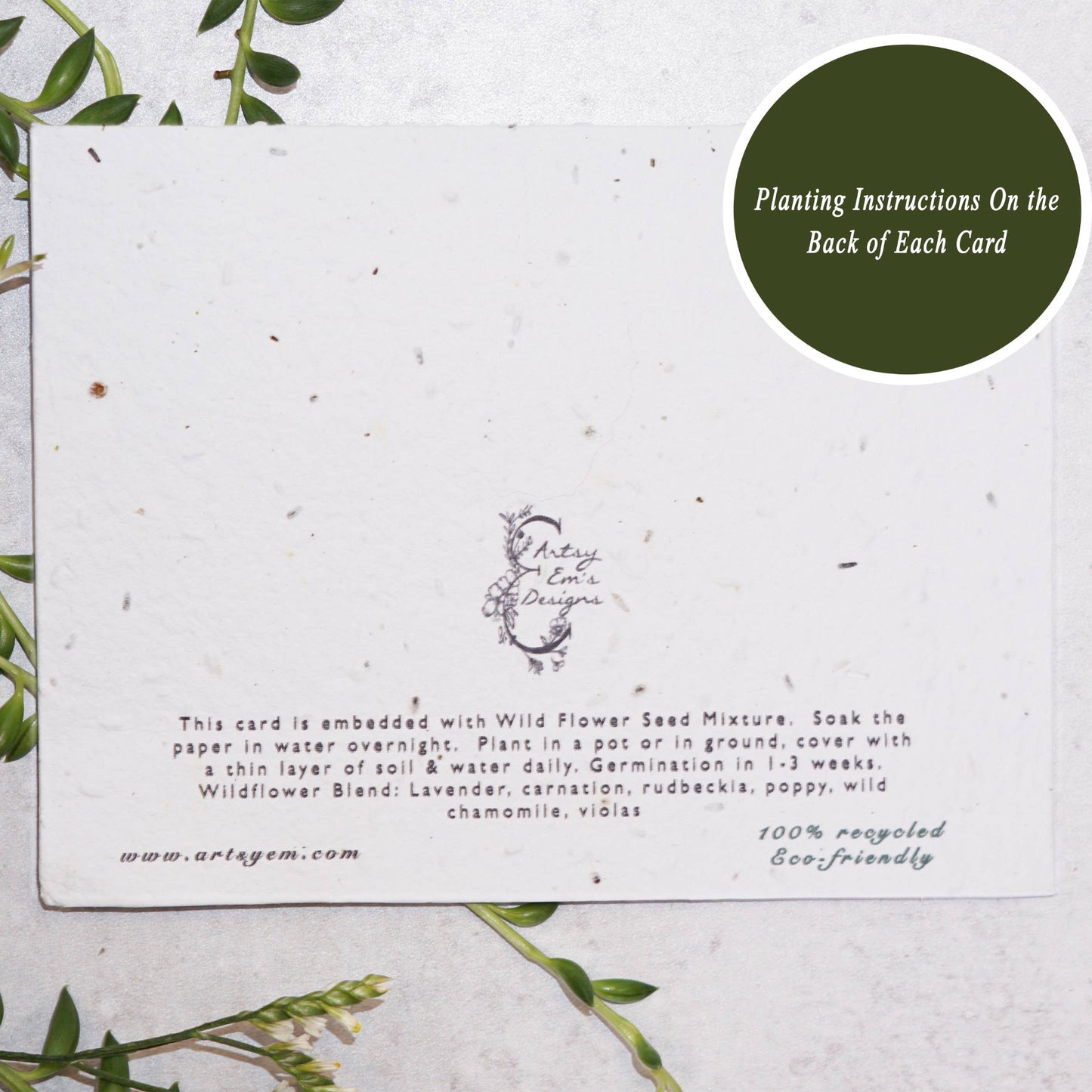 Celebrate Dad in style with our “Happy Father’s Day to a Fly Guy” Wildflower Seed Card. This vibrant and playful card conveys your love for Dad while adding a touch of humor to the occasion. It’s made from biodegradable seed paper embedded with a blend of wildflower seeds, transforming into a blooming garden when planted.
Give Dad a gift that keeps on growing, just like your appreciation for his unique and stylish sense of fashion! Shop now for a one-of-a-kind and eco-friendly way to express your love and