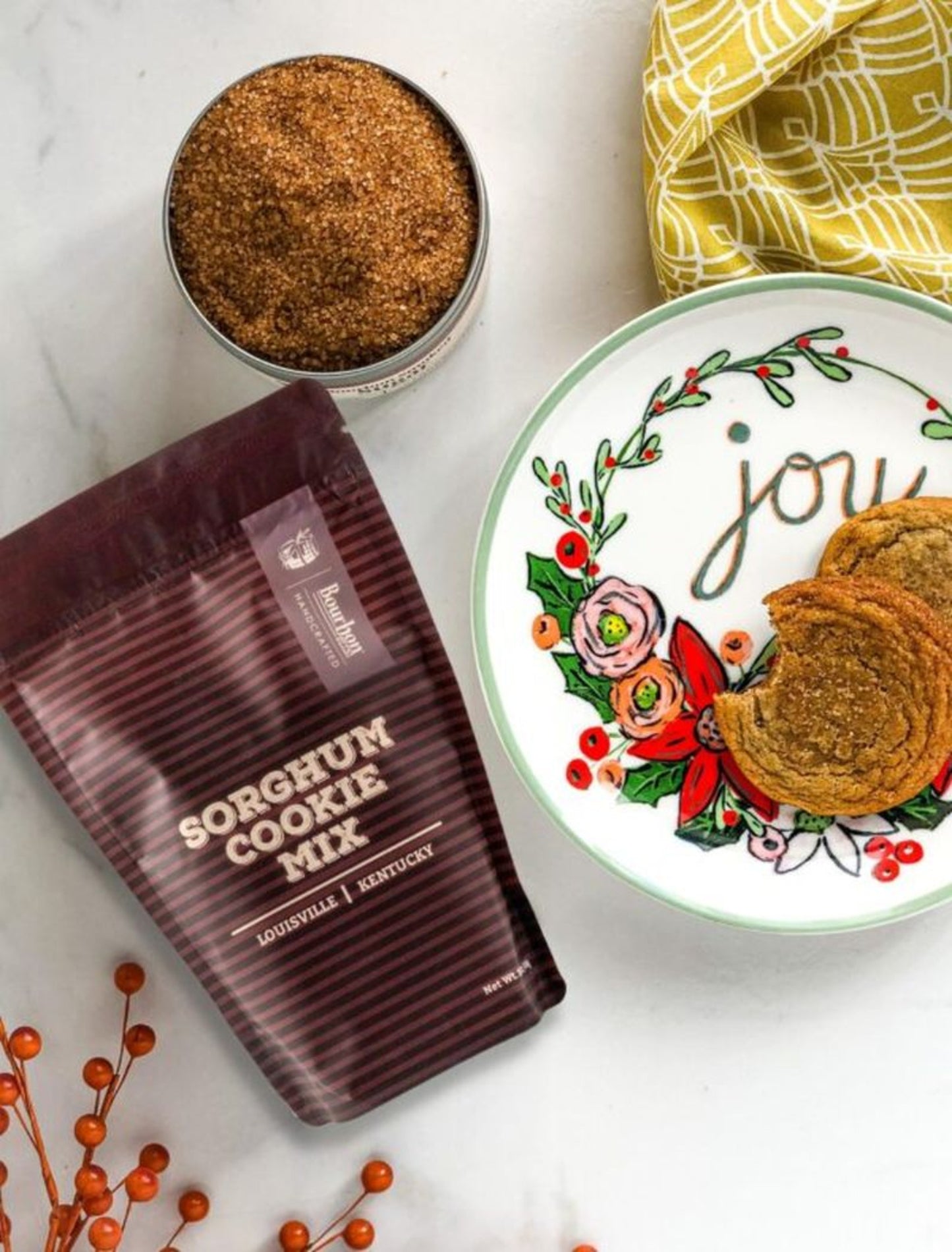 The sweet taste of simpler days, with a pop of smoky pepper. Bourbon Barrel Foods Sorghum Cookie mix is a recipe you'll find yourself turning to time and time again.