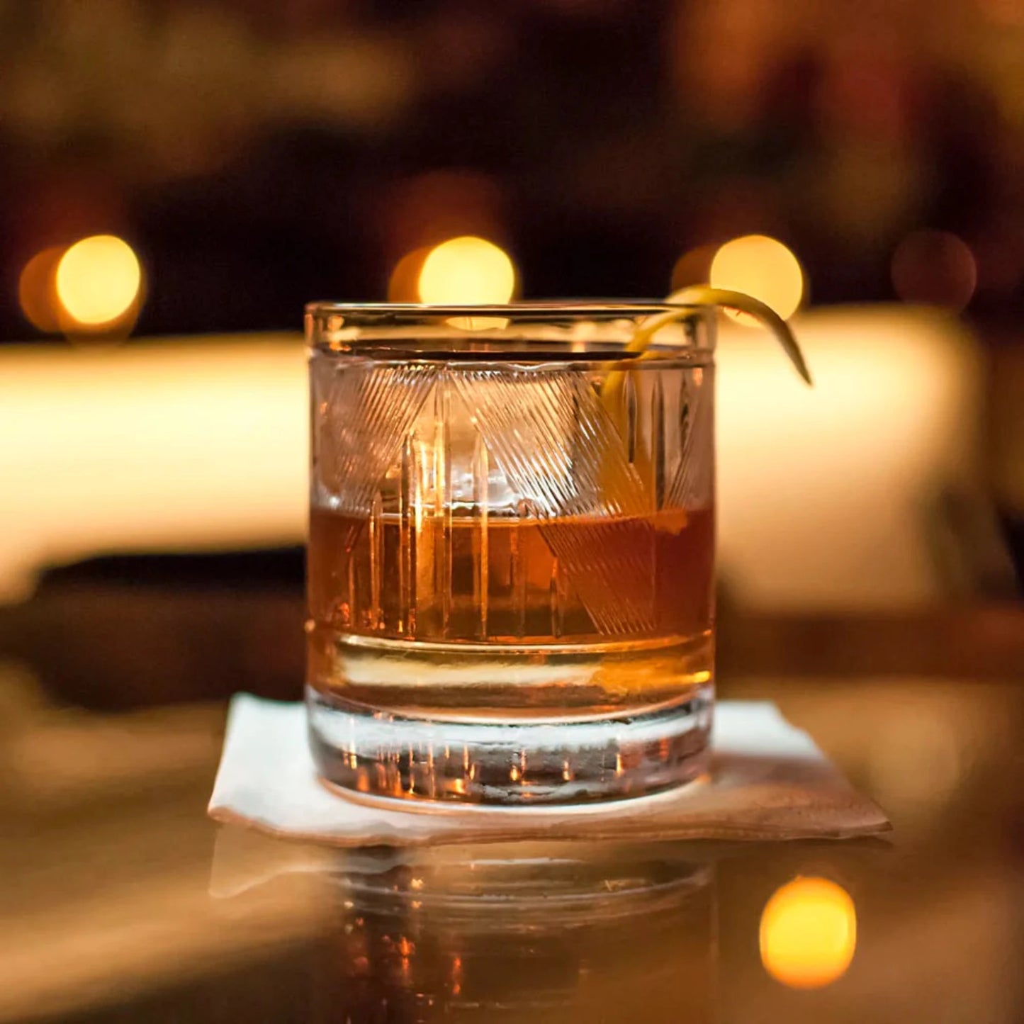 Blecker Street On the Rocks Whiskey Glass