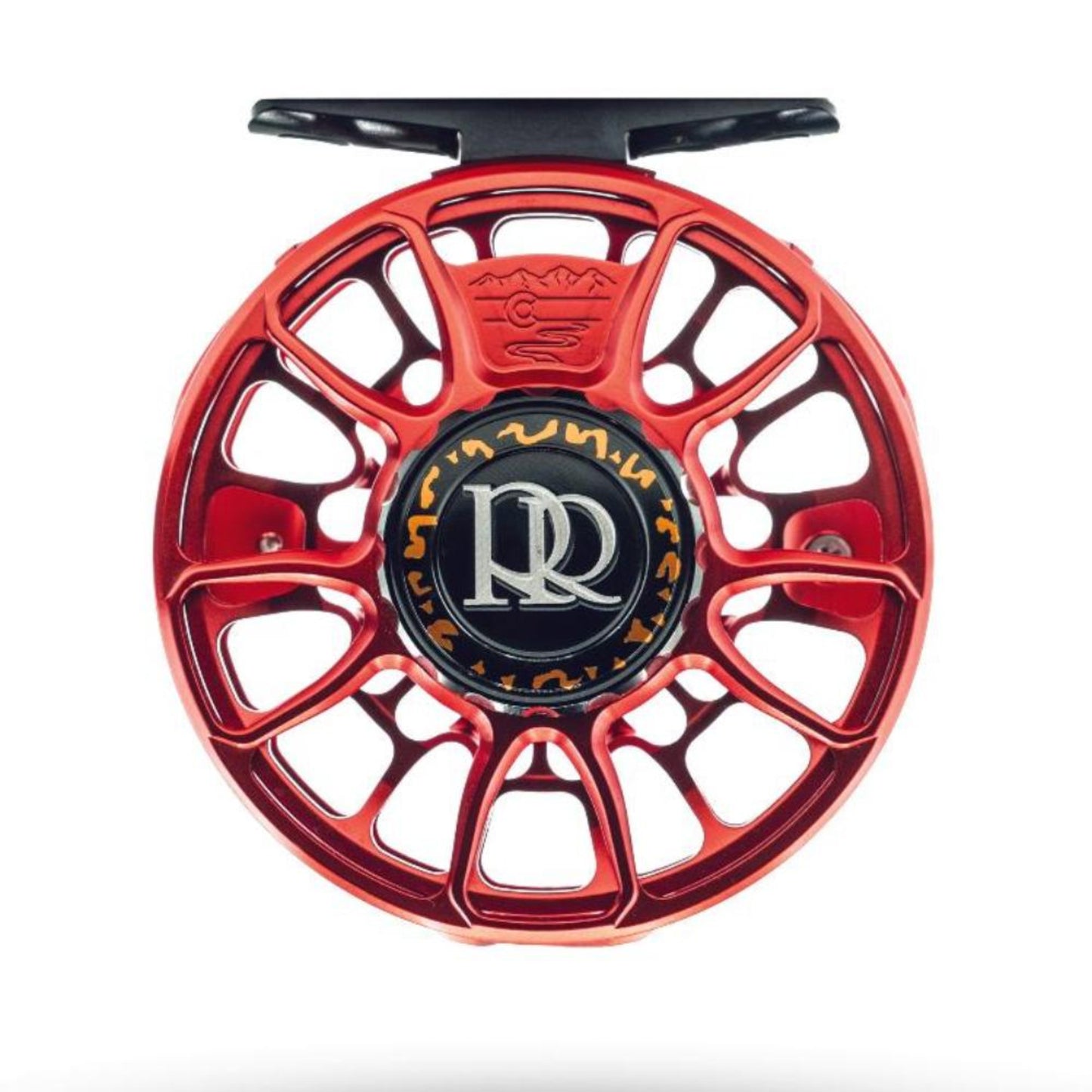 U Brook Animas 4/5 Limited Edition Fly Reel with unique ported design and hand-painted brook trout details
