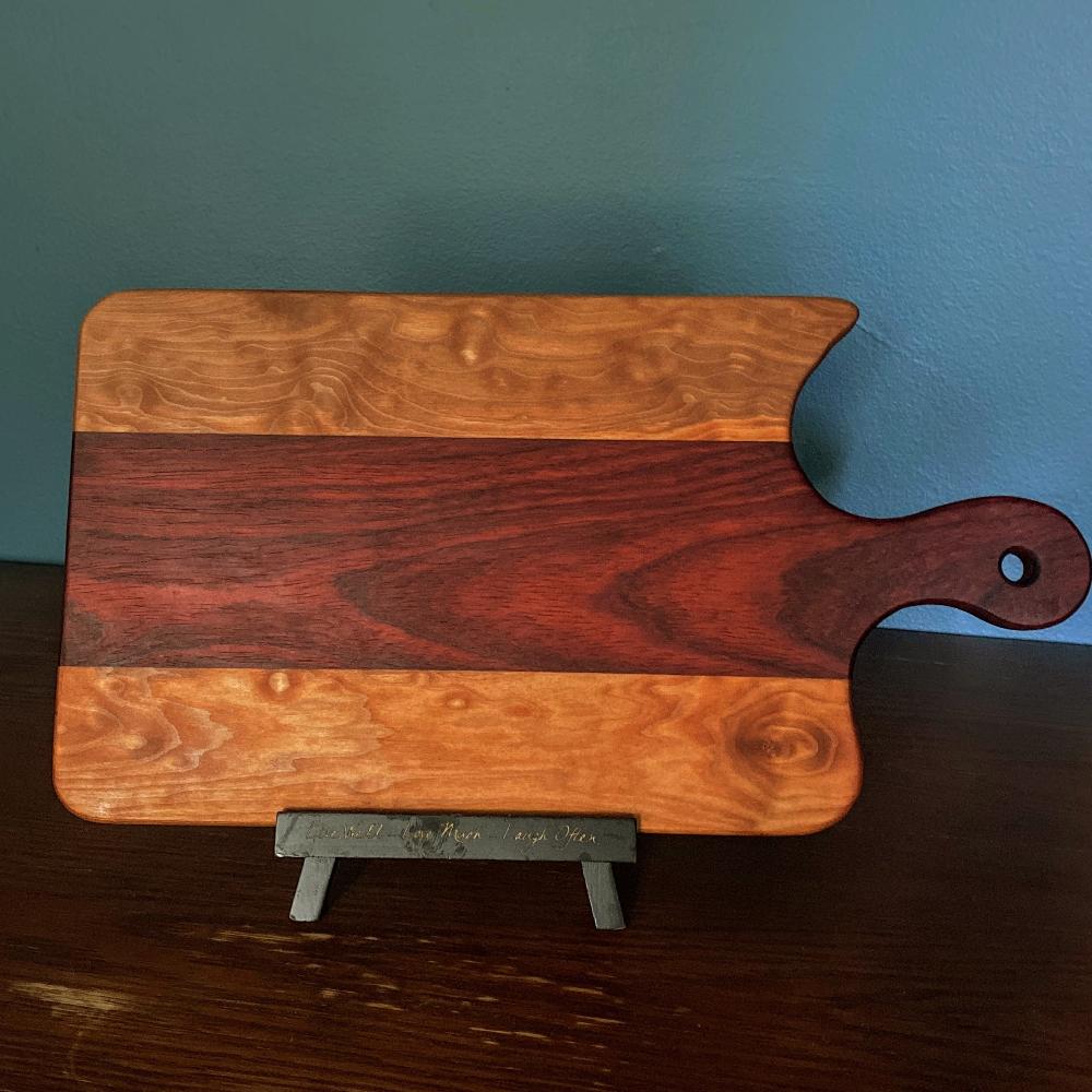 Handcrafted Charcutier Board - Fish On! Custom Rods
