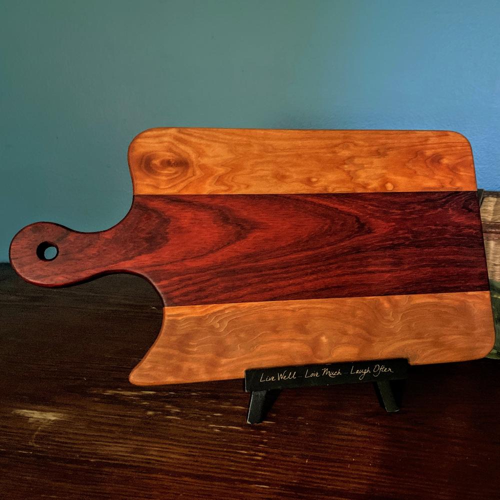 Handcrafted Charcutier Board - Fish On! Custom Rods