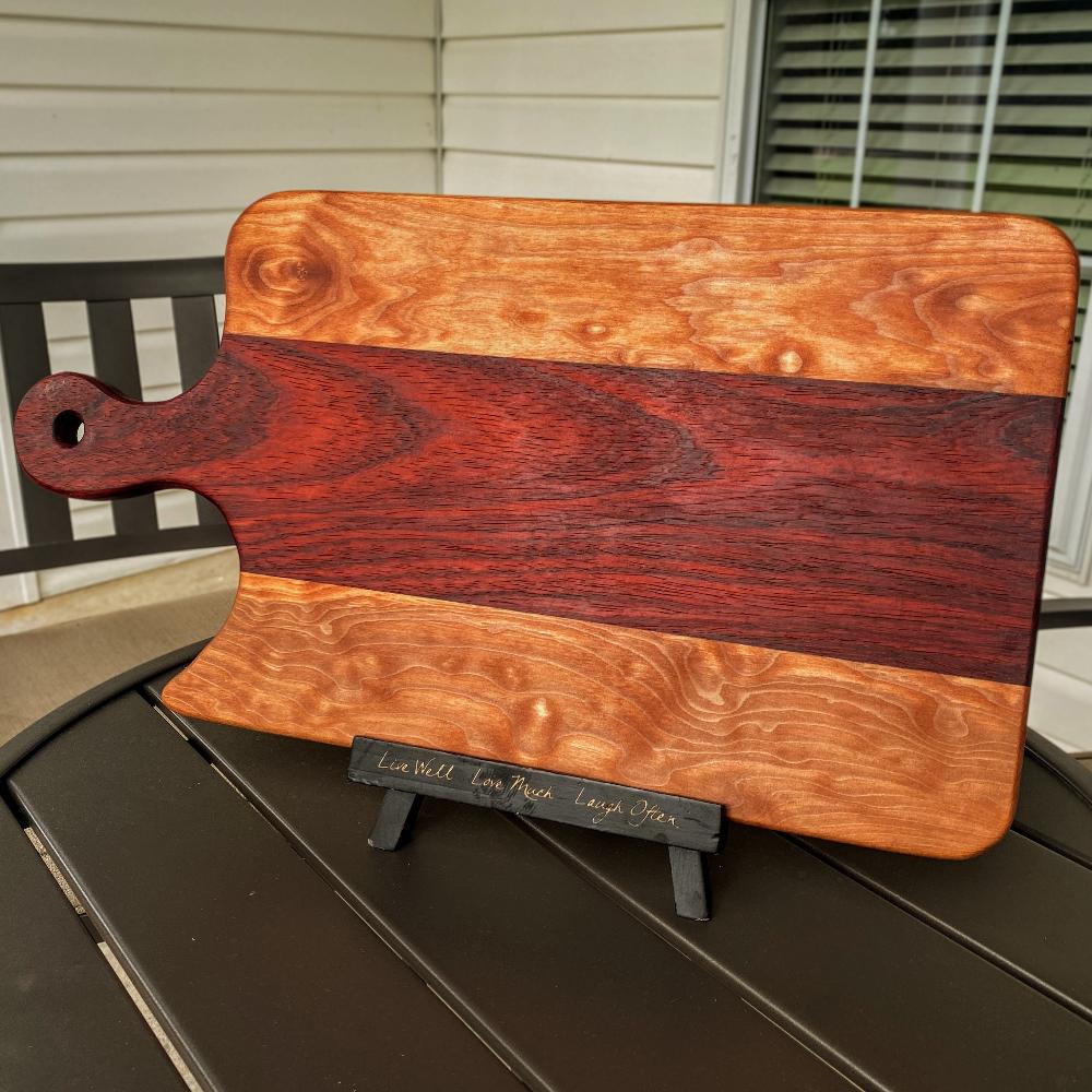 Handcrafted Charcutier Board - Fish On! Custom Rods