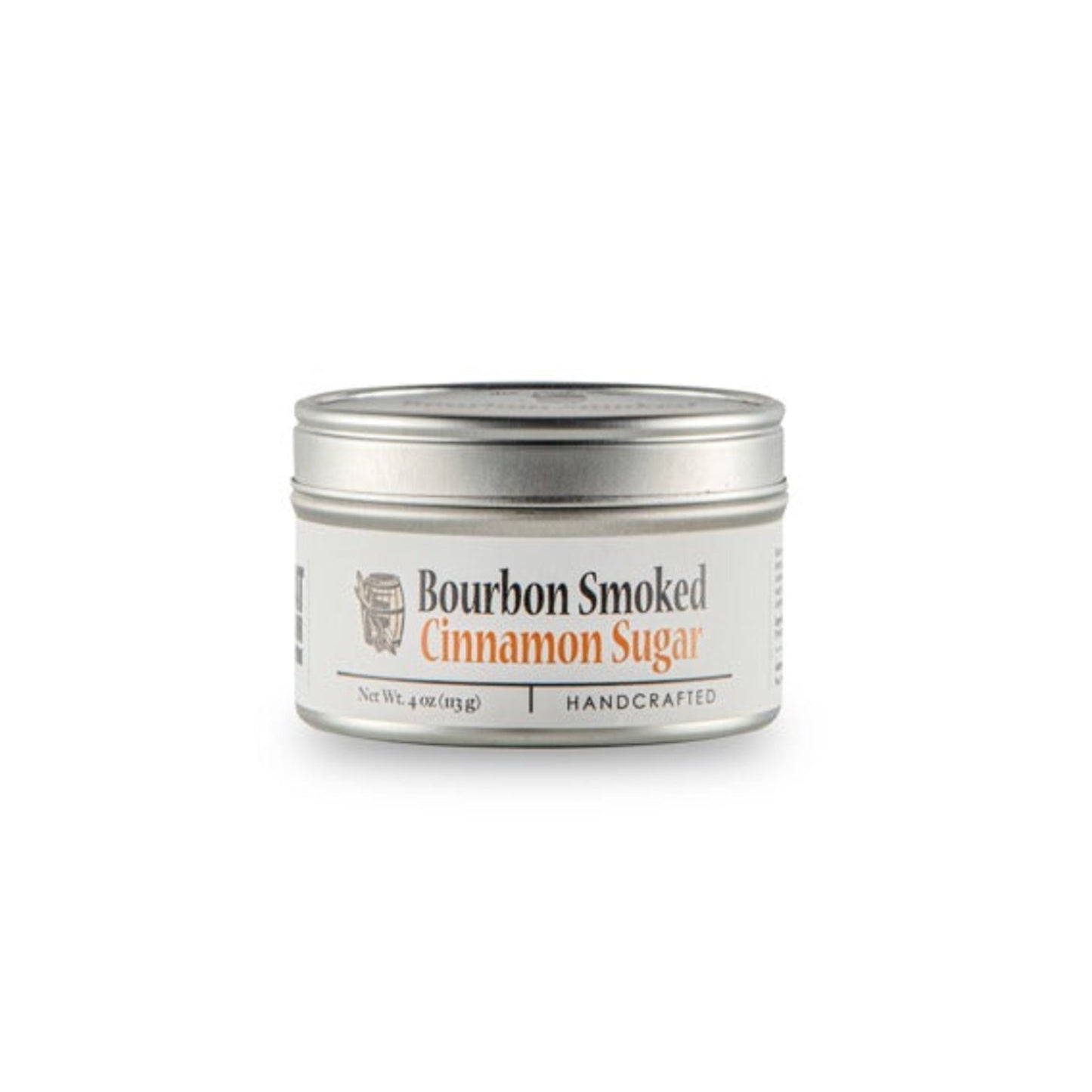 Bourbon Smoked Cinnamon Sugar is a raw sugar smoked with repurposed bourbon barrel staves blended with aromatic cinnamon spices. It offers a combination of sweet caramel, rich smoky oak, and comforting cinnamon flavors, making it a perfect complement for fruits, pies, coffee, tea, and cocktails.