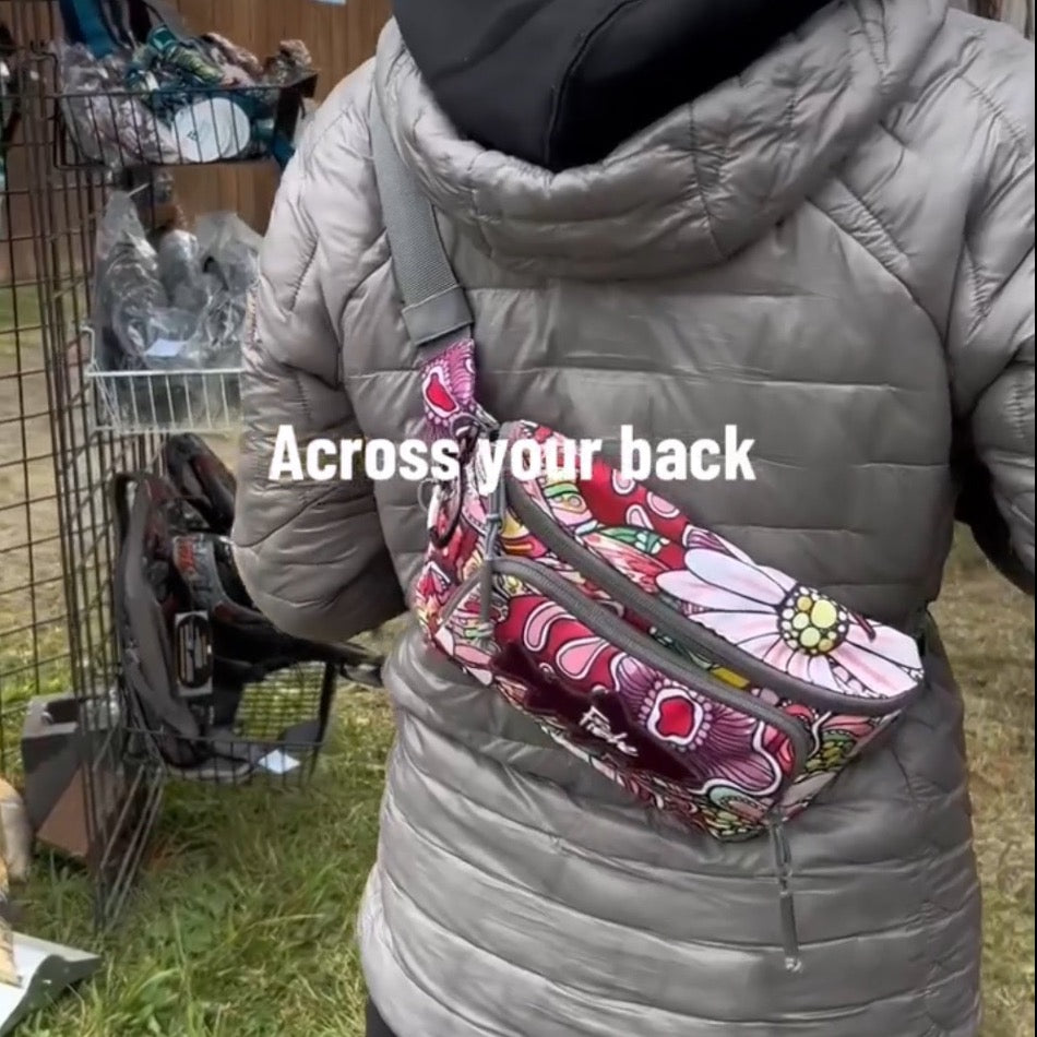 Kaleido King Crossbody  Let's go girl! Our NEW crossbody bag is perfect for any occasion - whether you are heading to work on a weekend fishing getaway, going to a party, or traveling, they are your perfect daily companion to wear over your shoulder