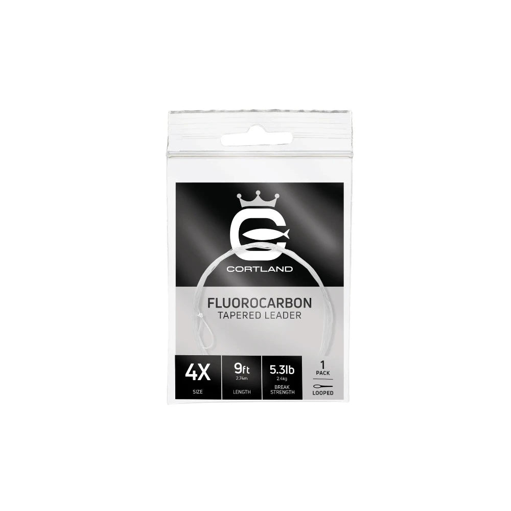 Cortland Line Company Fluorocarbon Tapered Leader - Fish On! Custom Rods