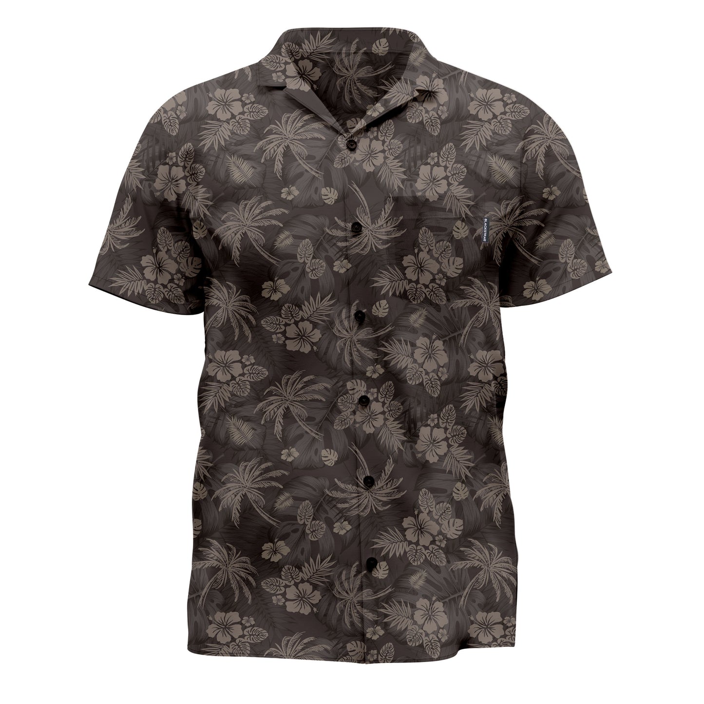 Men's Performance Button Up sun shirt in Aloha Mocha - front view showing classic button-up design