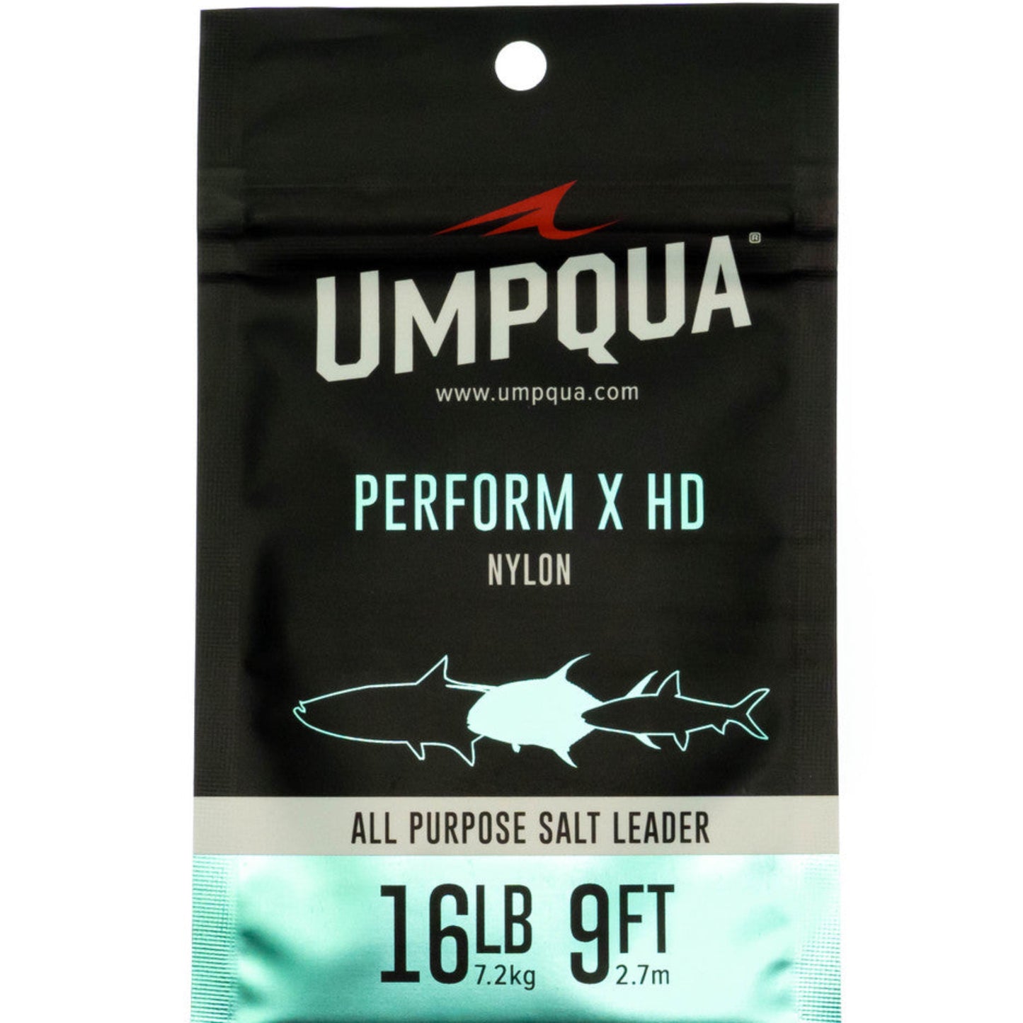 Performance X HD saltwater fishing leader 20LB test strength - heavy-duty nylon leader for saltwater fly fishing