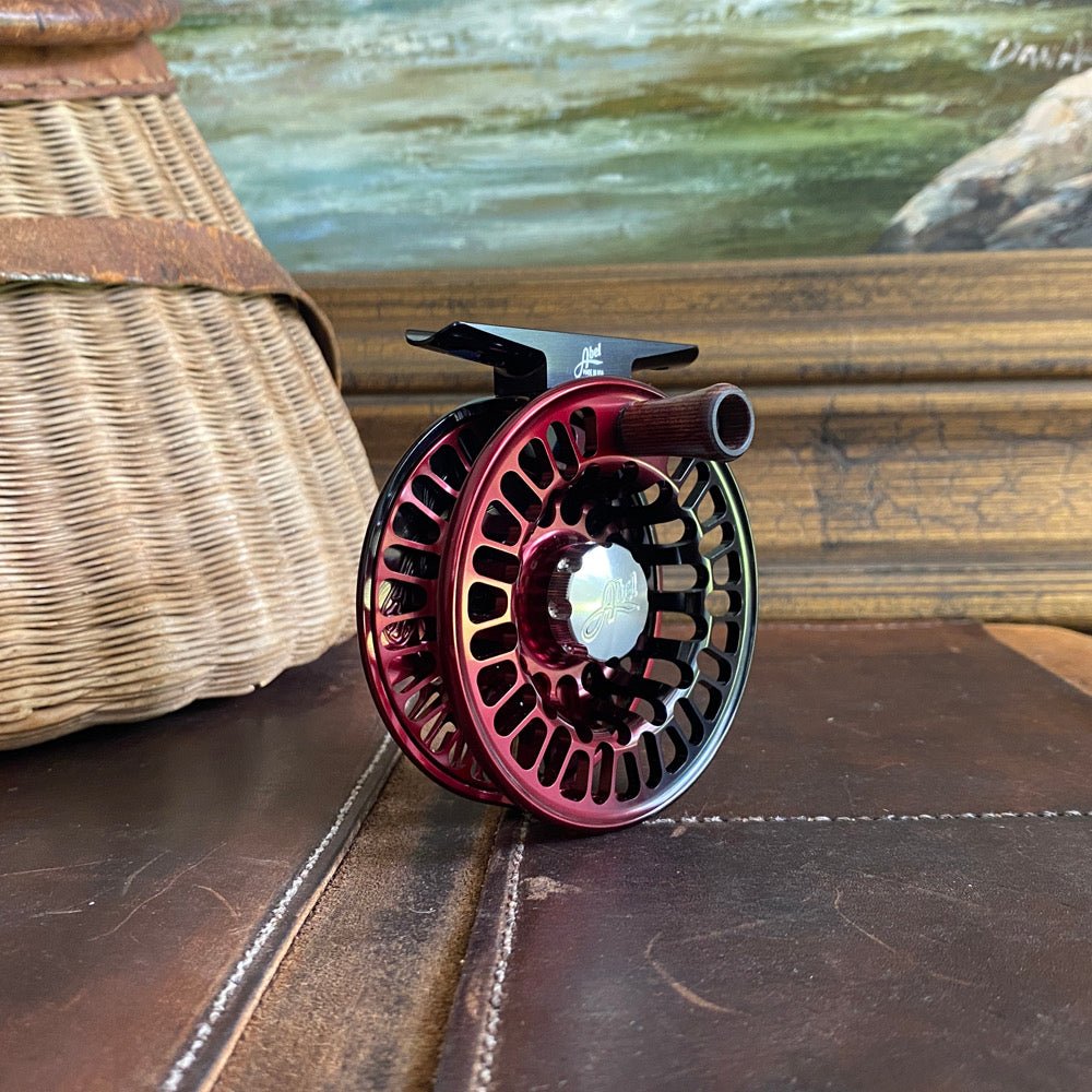 abel tr2 fly reel TR Black Red Fade 2/3wt PG: PG-13618 arbor spool engineered to How to Go Fishing Style:7'1