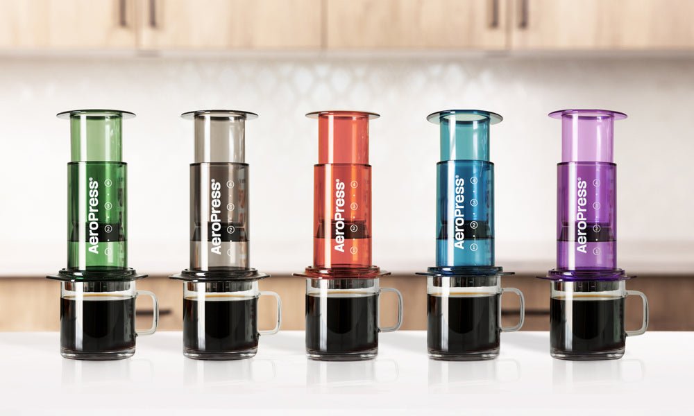 AeroPress Clear Coffee Maker Clear Red - Fish On! Custom Rods