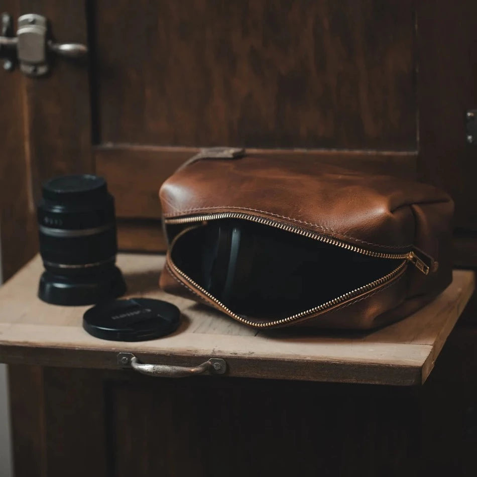 Experience luxury and reliability with High Line Leather Pouch. Crafted with premium-grade leather and robust brass zippers, this pouch comes in three sizes to suit your lifestyle. Whether for the office, an outdoor adventure, or traveling the globe, this pouch will keep your things protected and stylishly stored.