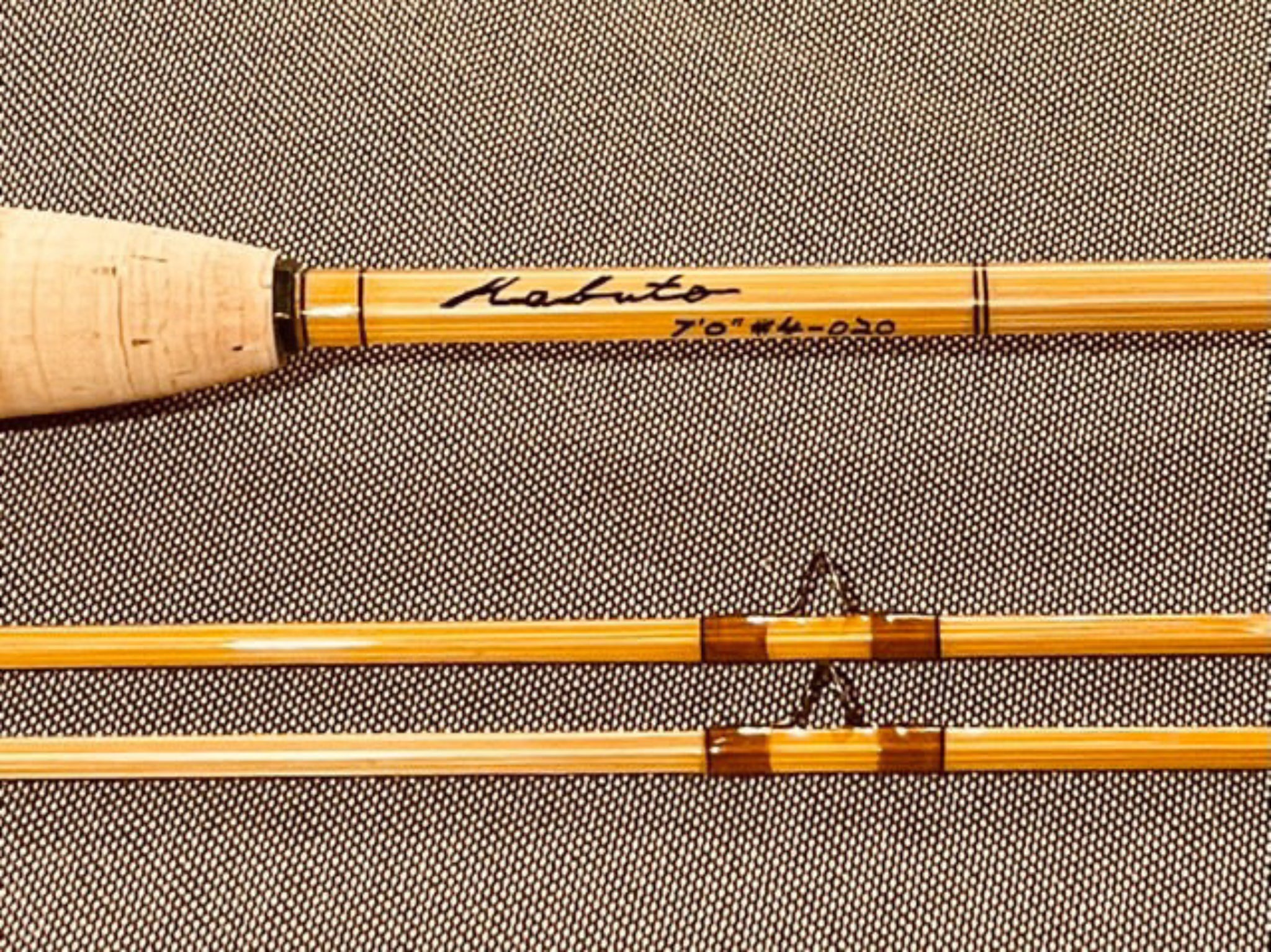 bamboo fly fishing rod neptune made in japan Kabuto Split Bamboo Fly Rod