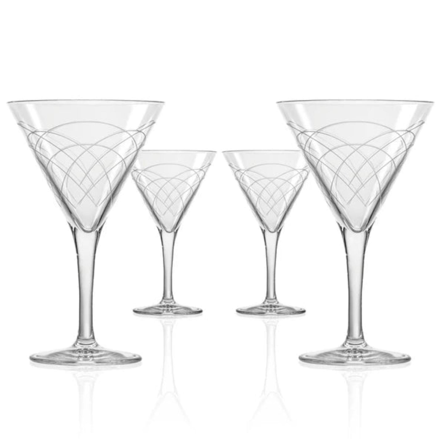 Step back in time with our Mid-Century Modern 7.5oz Martini Cocktail Glass. Crafted with the finest materials and featuring unique geometric designs inspired by the iconic mid-century modern era, this glass is the perfect vessel for your favorite cocktails. Whether you prefer your martini shaken or stirred, this glass adds a touch of retro elegance to any bar or table setting. Made in the USA and dishwasher safe, it's the perfect addition to your cocktail collection.