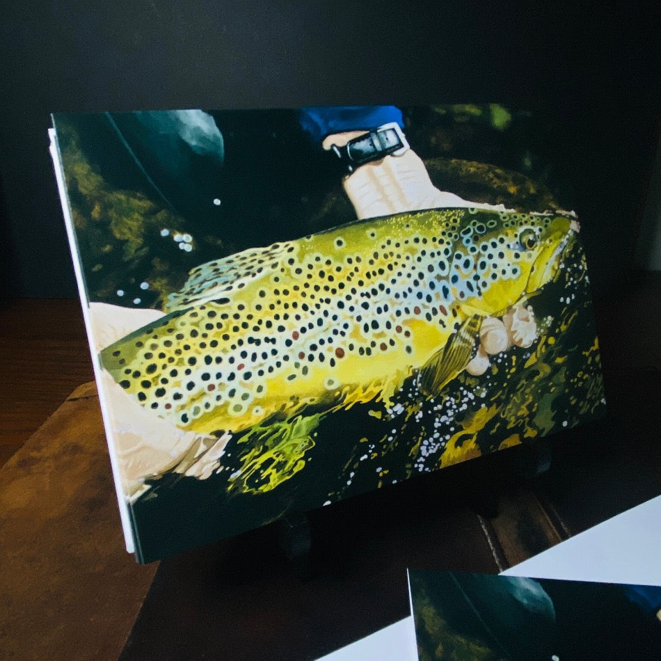 Brown Trout Cards - Fish On! Custom Rods