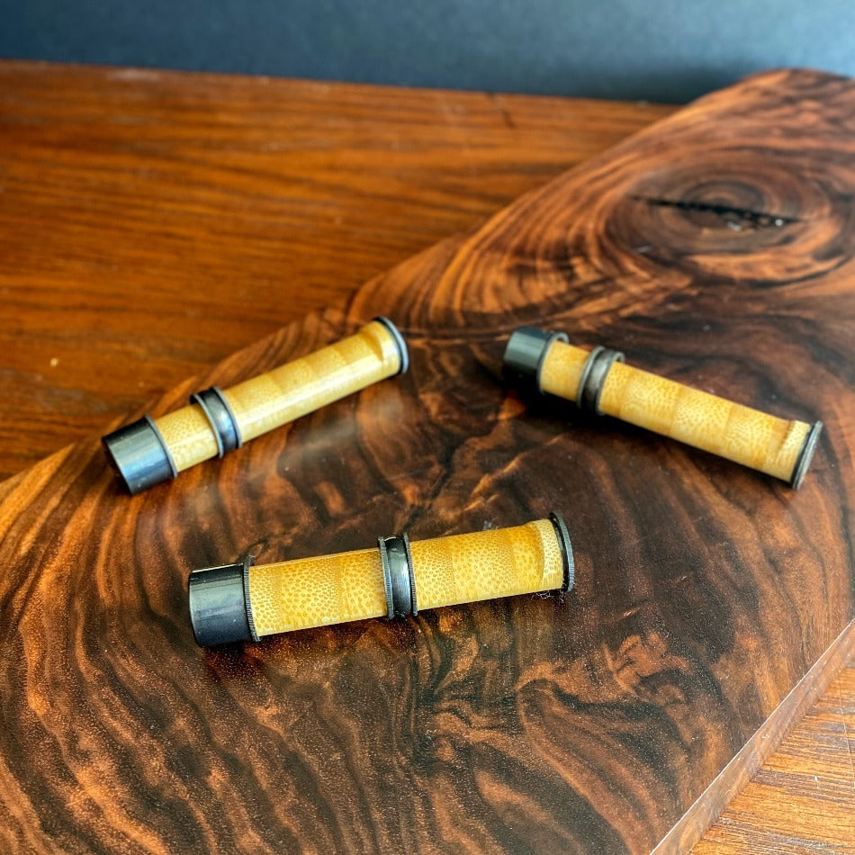 Stacked Bamboo Flamed Reel Seat - Fish On! Custom Rods