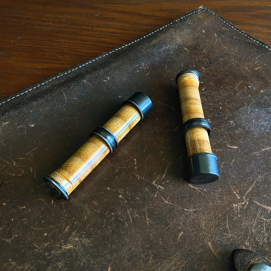 Stacked Bamboo Flamed Reel Seat - Fish On! Custom Rods