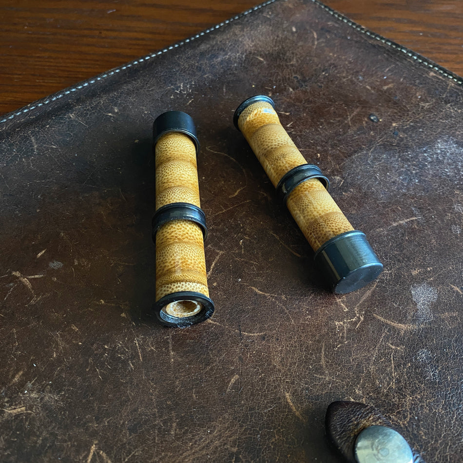 Stacked Bamboo Flamed Reel Seat - Fish On! Custom Rods