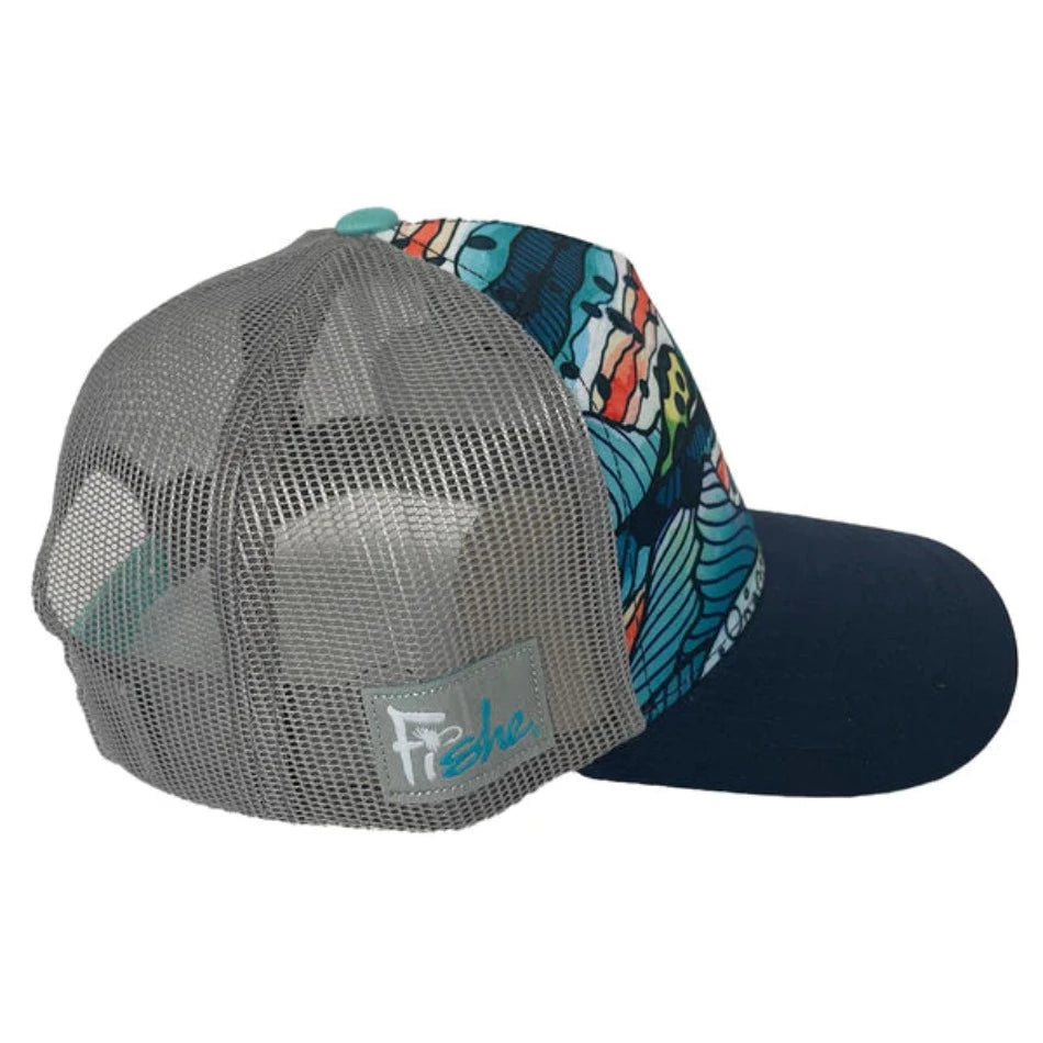 Mt. Cutty Abstract Trucker Hat - Fish On! Custom Rods