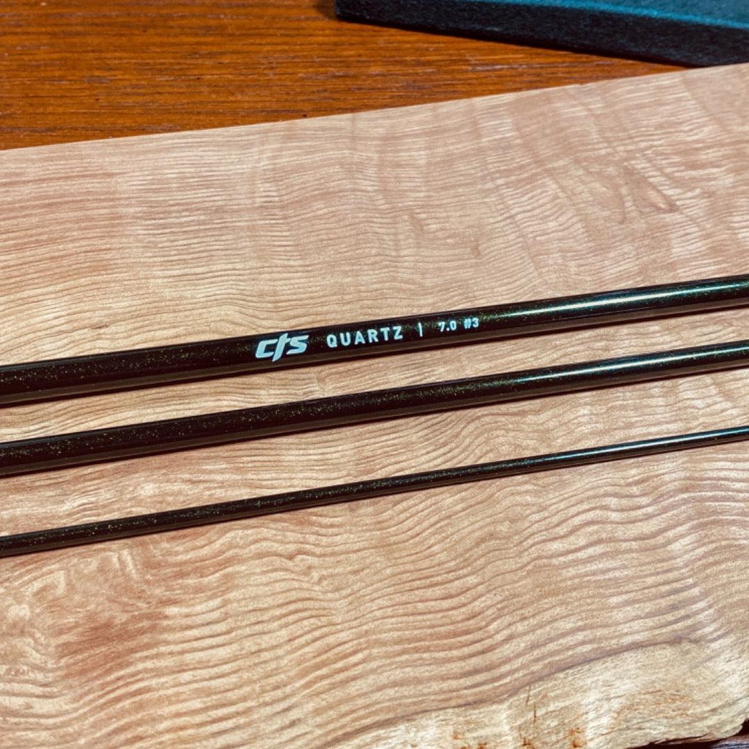 crystal fly fishing rod CTS CRYSTALGLASS™ 7' 0” 3wt 3pc Chameleon Gold Green
