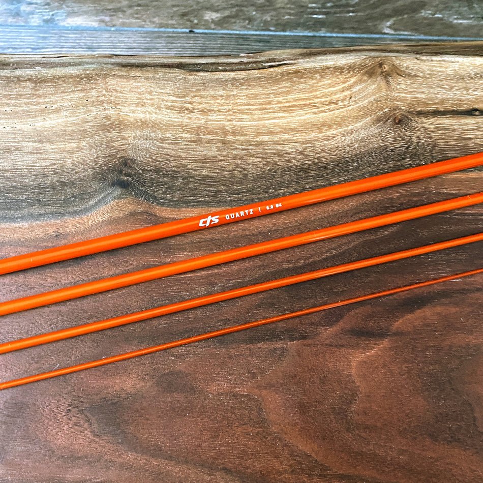 crystal fly fishing rod CTS CRYSTALGLASS™ 8' 4wt 4pc Golden Persimmon