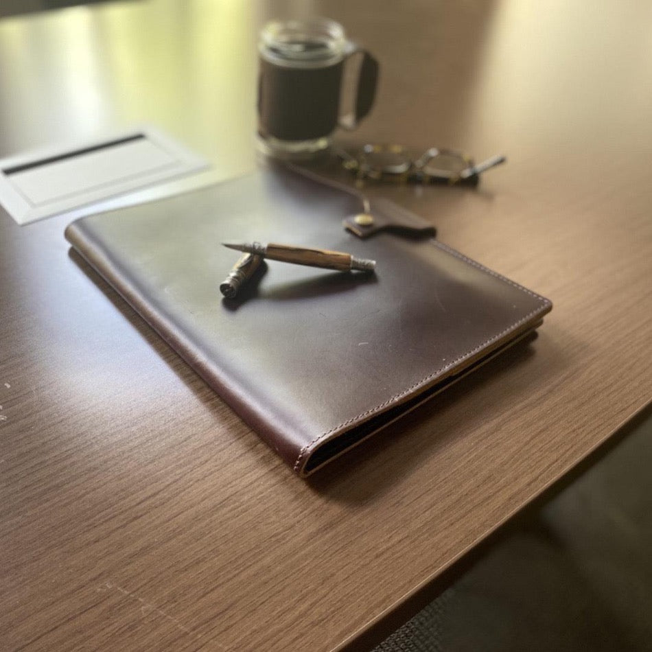 Executive Leather Notebook - Fish On! Custom Rods