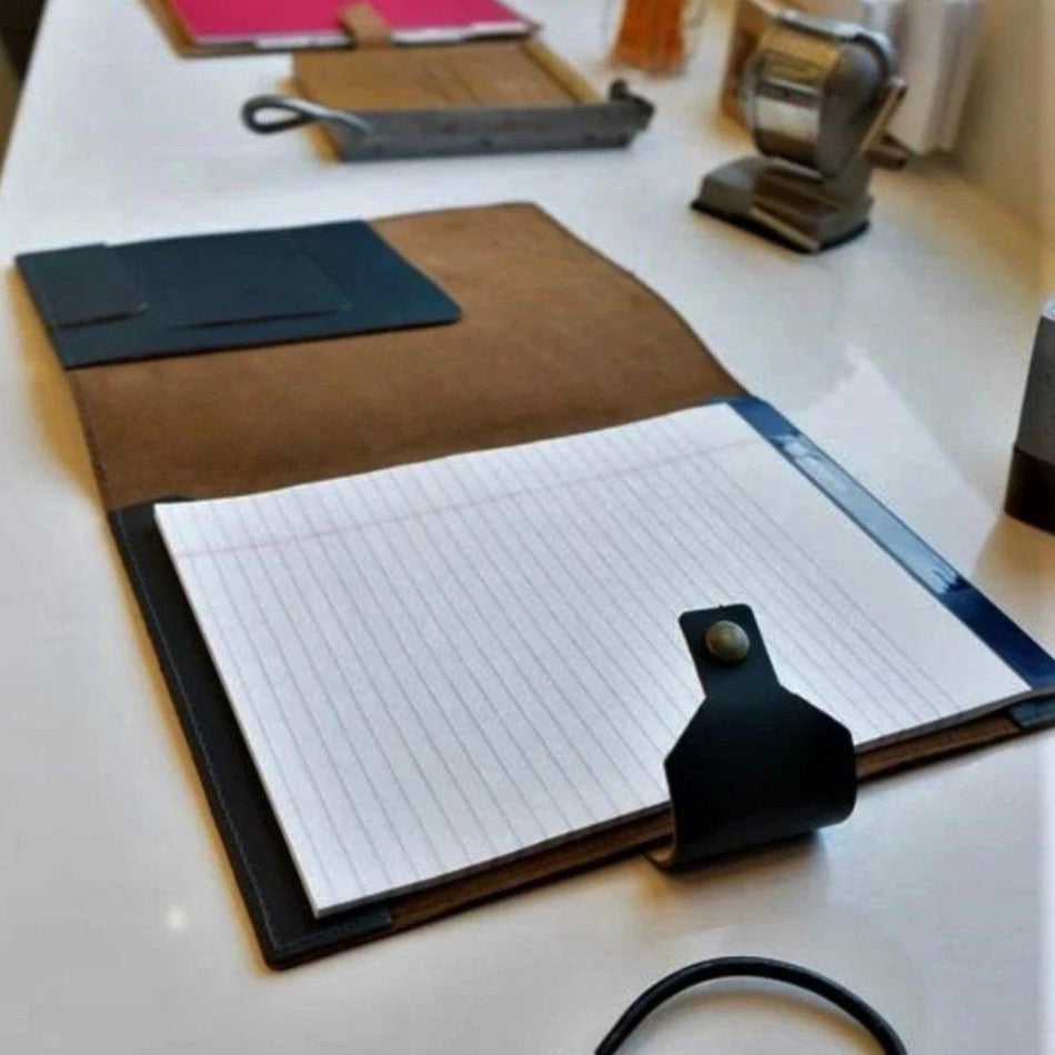 Executive Leather Notebook - Fish On! Custom Rods