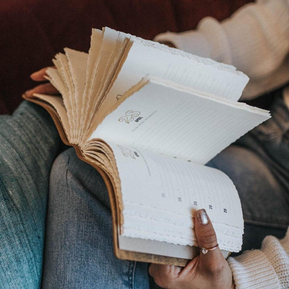 Five Year Leather Journal - Fish On! Custom Rods