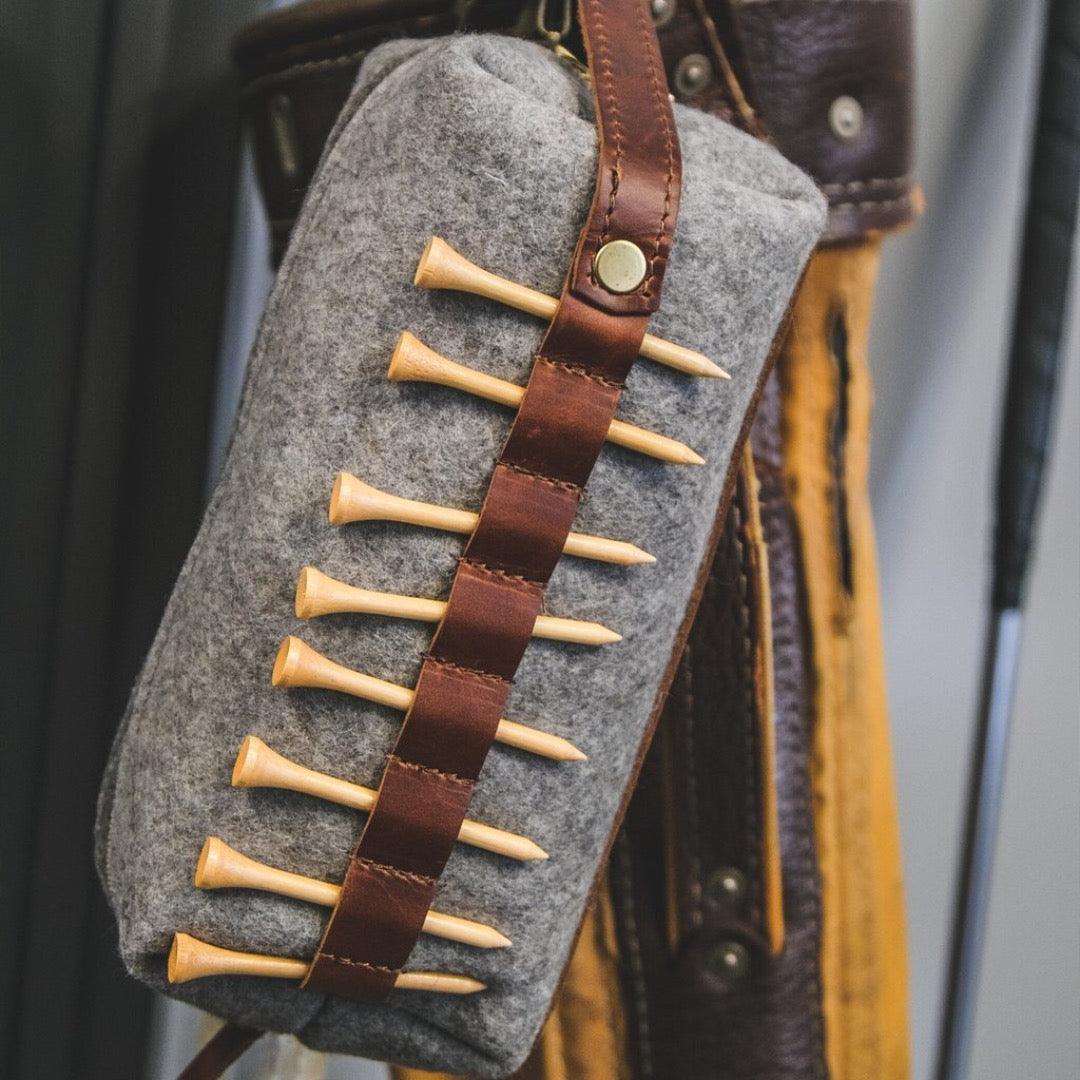 Golf Accessory Wool Pouch - Fish On! Custom Rods