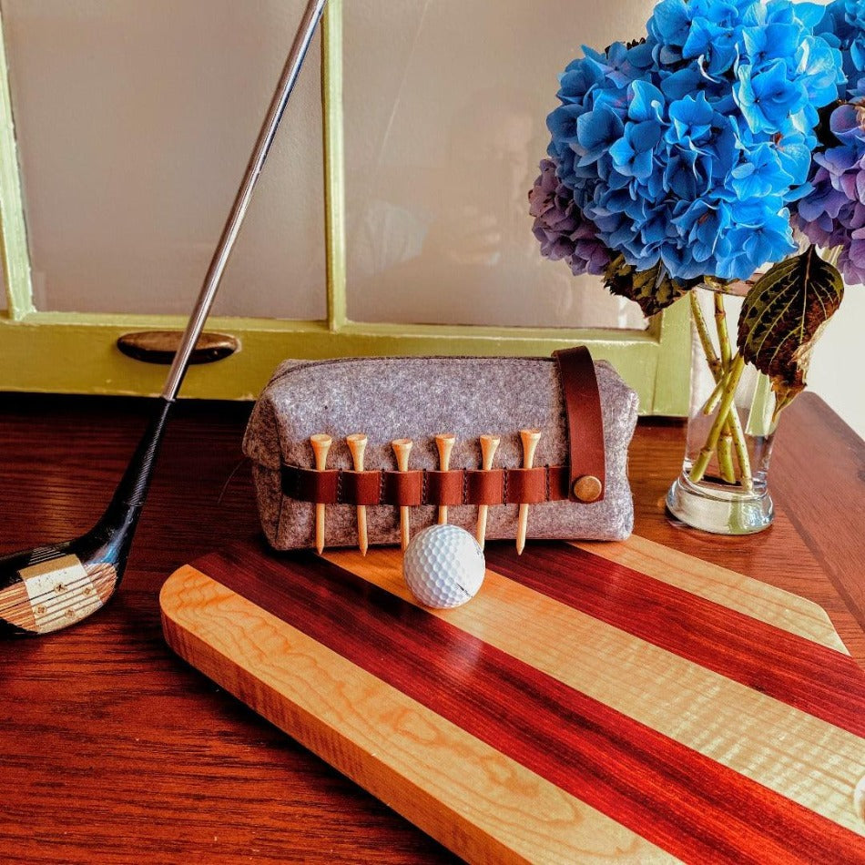 Golf Accessory Wool Pouch - Fish On! Custom Rods