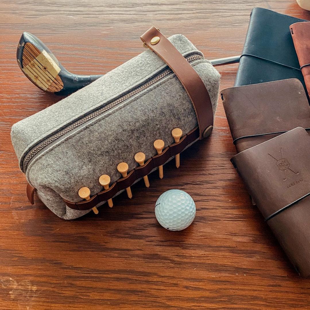 Golf Accessory Wool Pouch - Fish On! Custom Rods