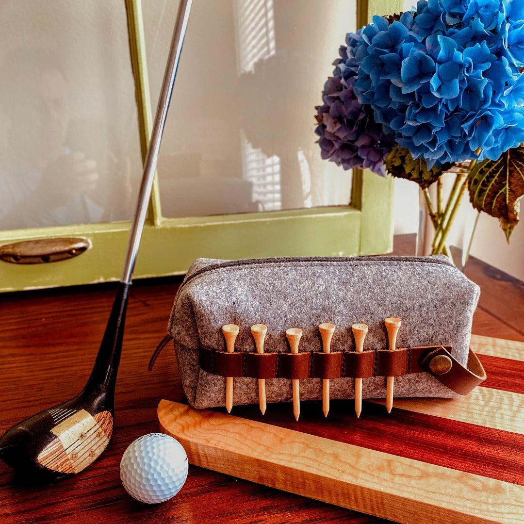 Golf Accessory Wool Pouch - Fish On! Custom Rods