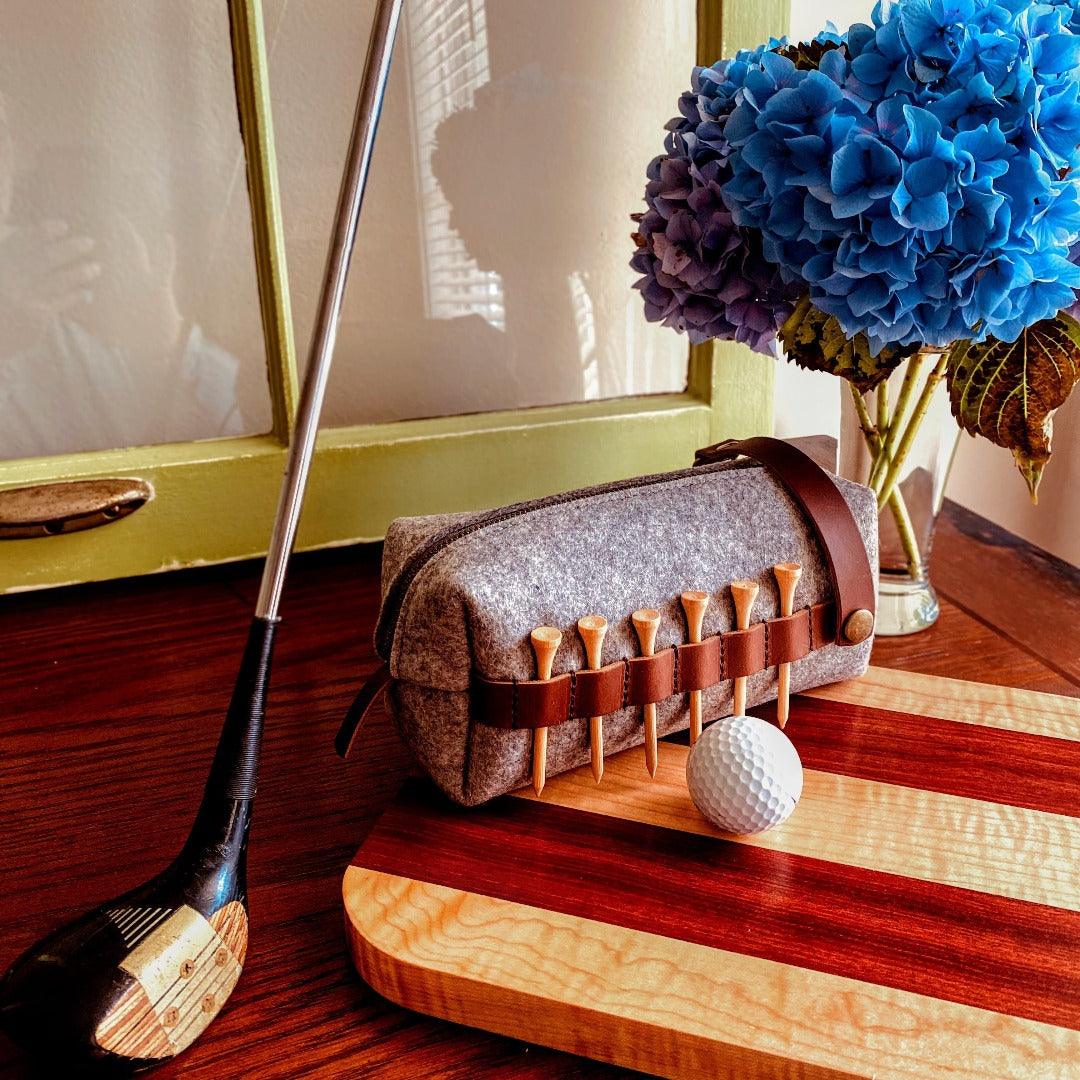 Golf Accessory Wool Pouch - Fish On! Custom Rods