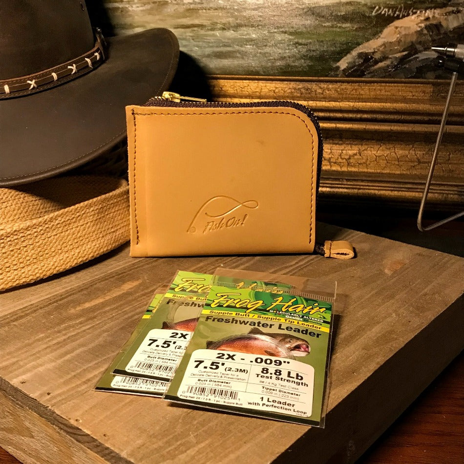 Leather Leader Wallet Pro Edition - Fish On! Custom Rods