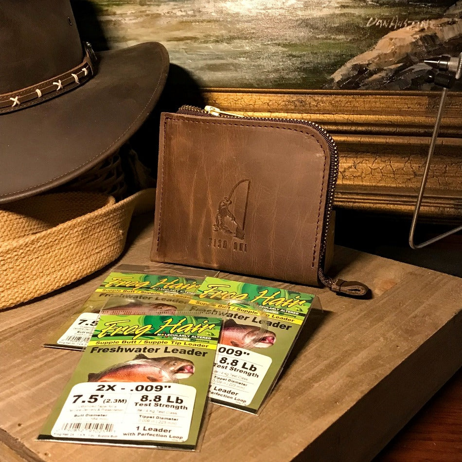 Leather Leader Wallet Pro Edition - Fish On! Custom Rods