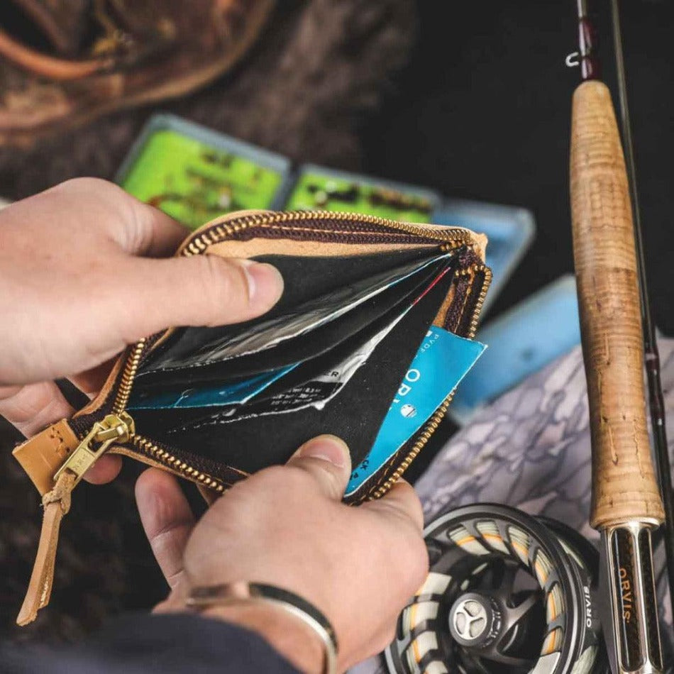 Leather Leader Wallet Pro Edition - Fish On! Custom Rods