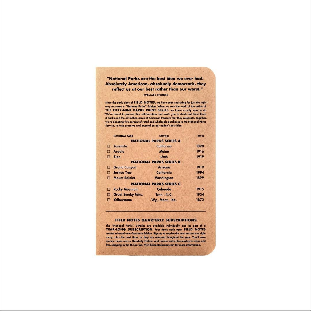 National Parks Series B 3-Pack - Grand Canyon, Joshua Tree, Mt. Ranier - Fish On! Custom Rods