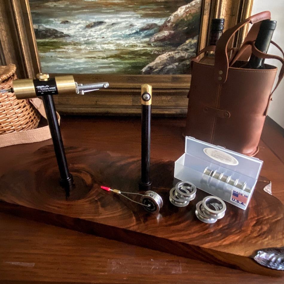 Norvise Standard Rotary Fly Tying Vise | Brass Hardware | Fish On