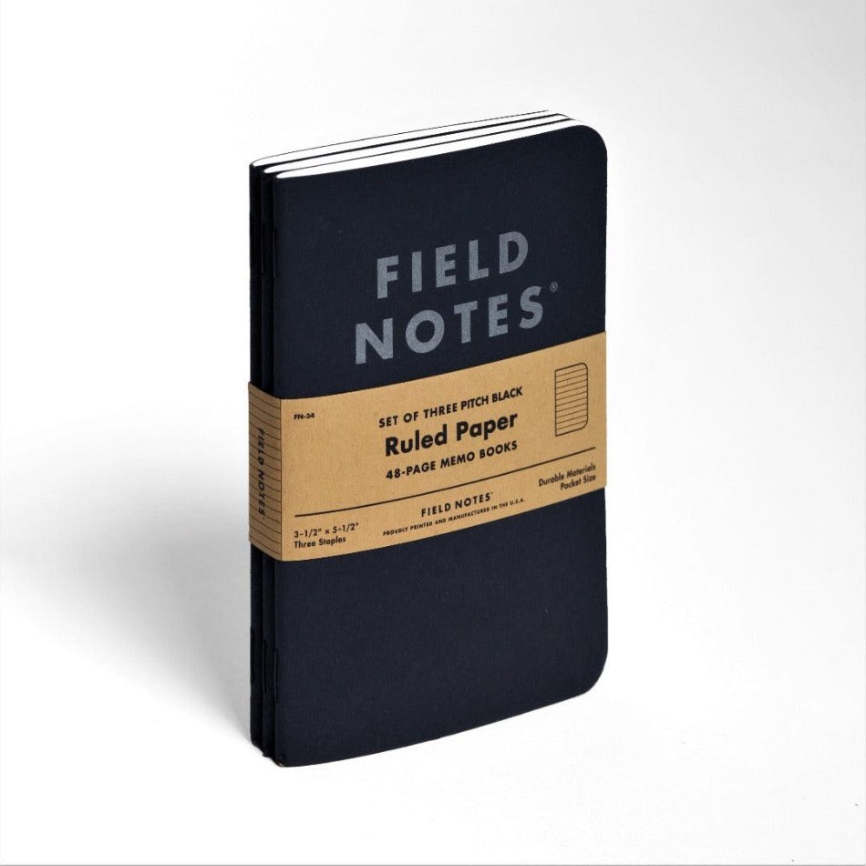 Pitch Black Memo Book 3-Pack - Fish On! Custom Rods