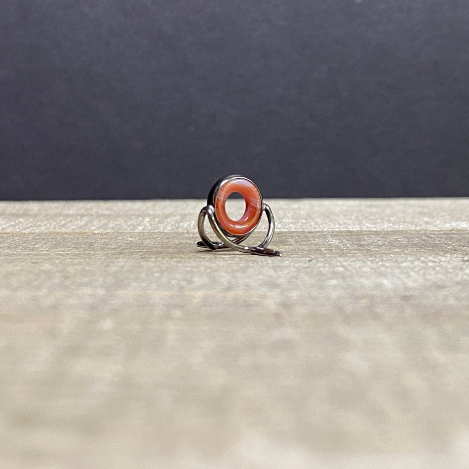 10mm Agate Stripping Guide Black Nickel - Fish On! Custom Rods