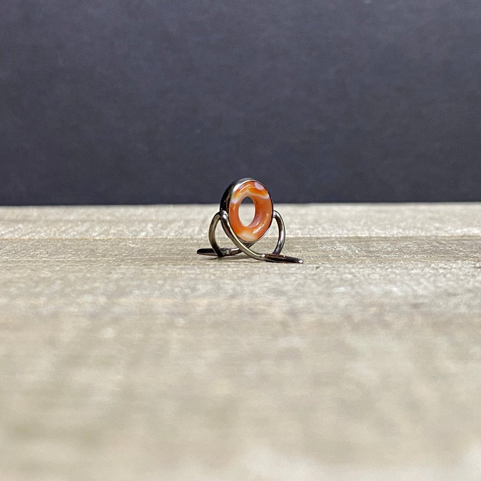 10mm Agate Stripping Guide Black Nickel - Fish On! Custom Rods