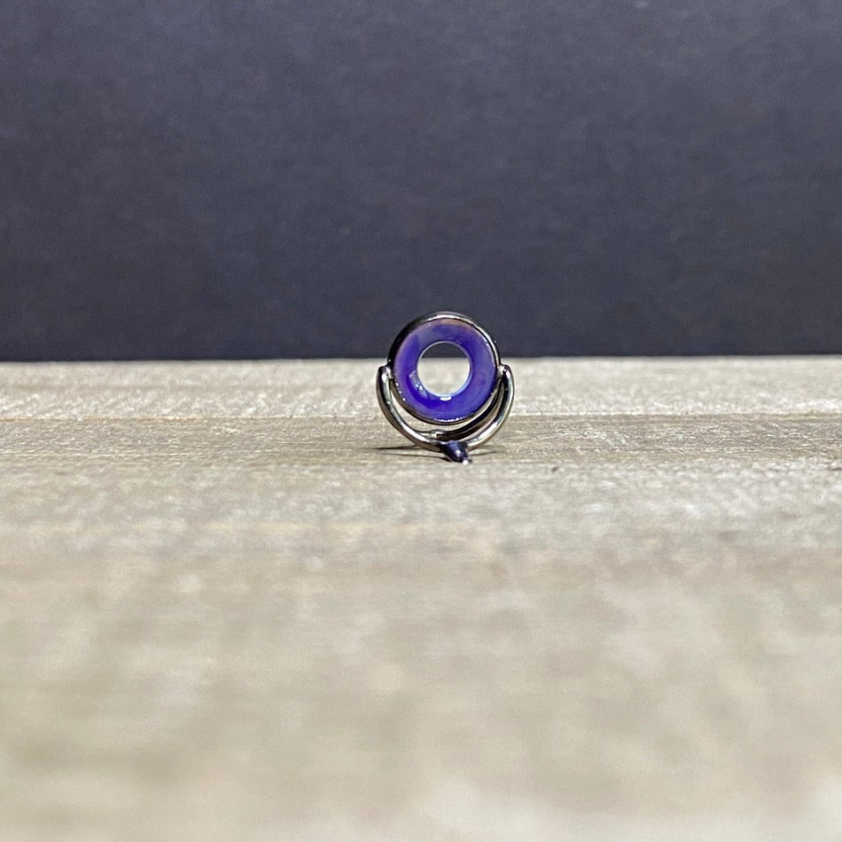 10mm Agate Stripping Guide Black Nickel - Fish On! Custom Rods