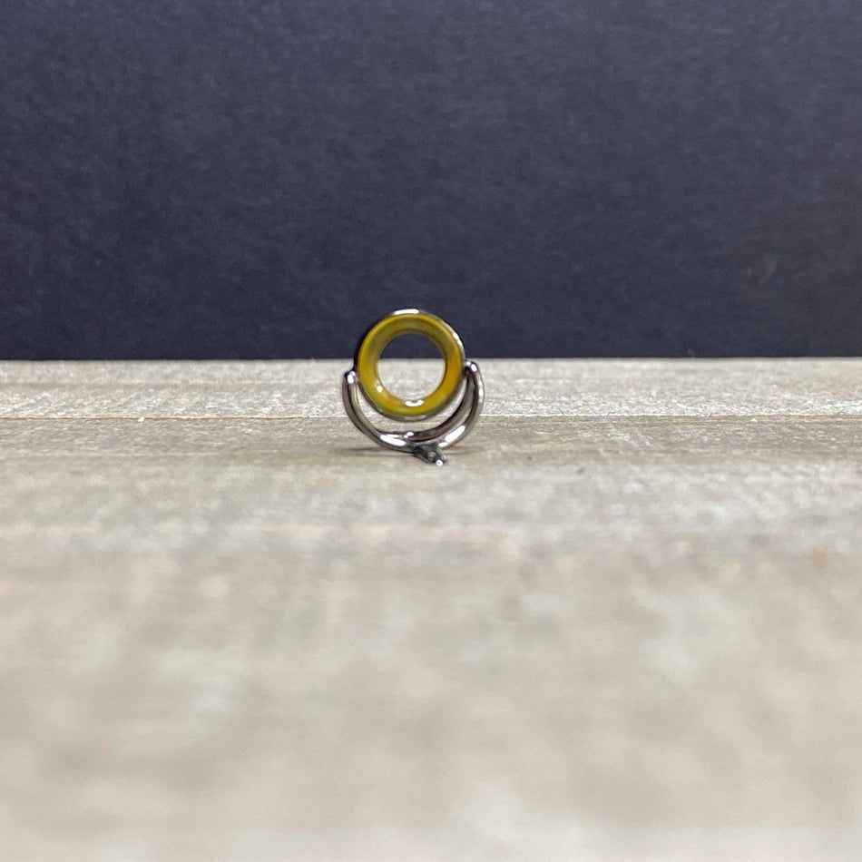 10mm Agate Stripping Guide Black Nickel - Fish On! Custom Rods