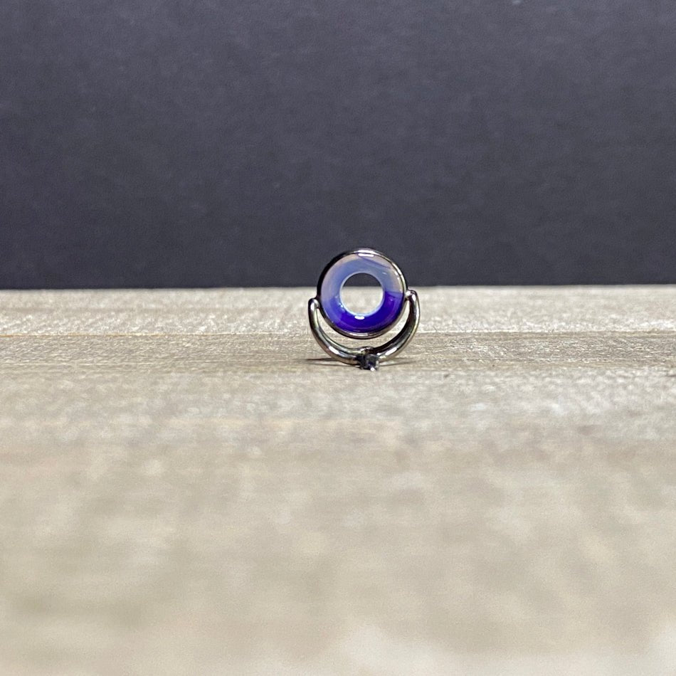 10mm Agate Stripping Guide Black Nickel - Fish On! Custom Rods