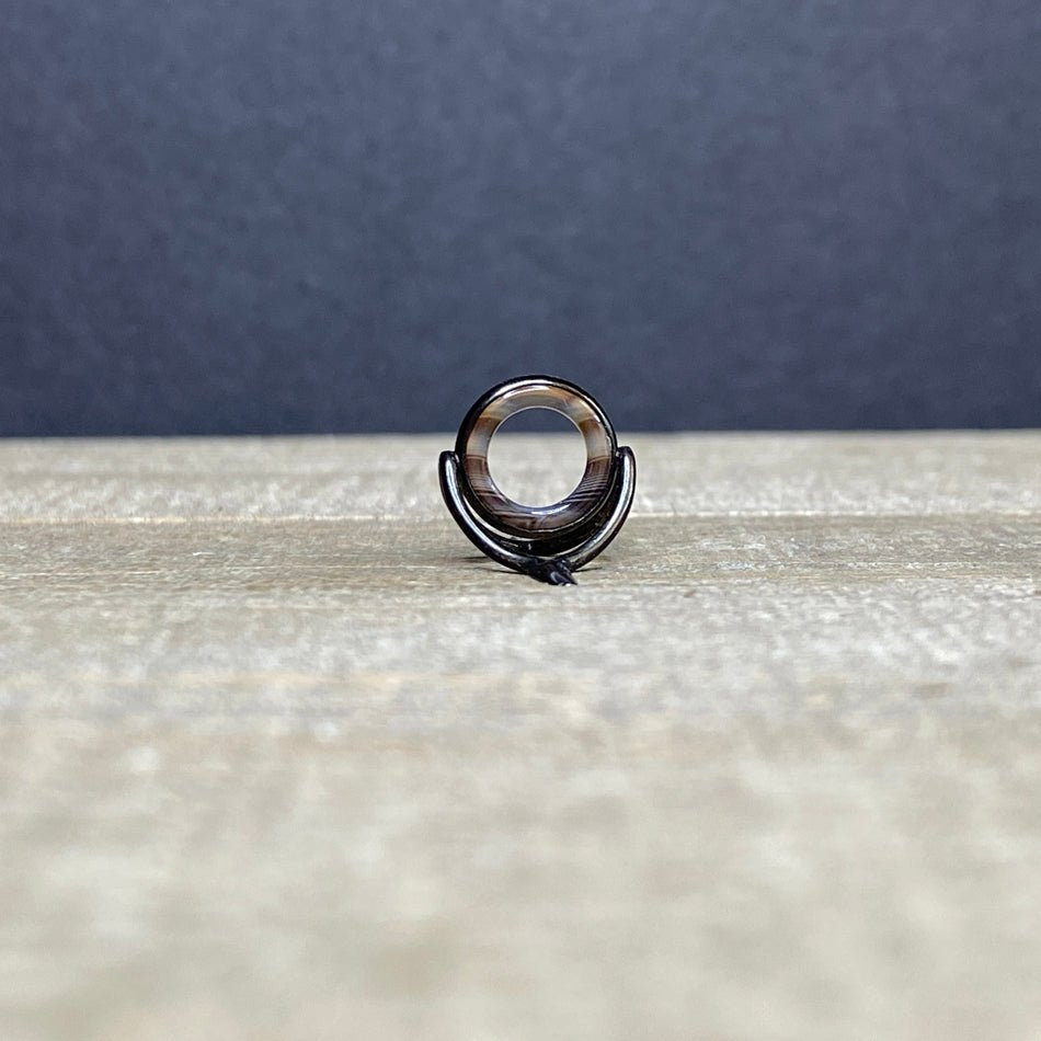 10mm Agate Stripping Guide Black Nickel - Fish On! Custom Rods