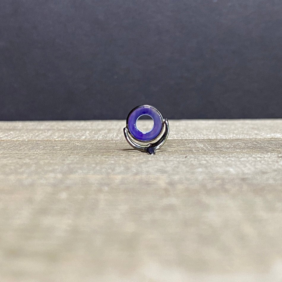 10mm Agate Stripping Guide Black Nickel - Fish On! Custom Rods