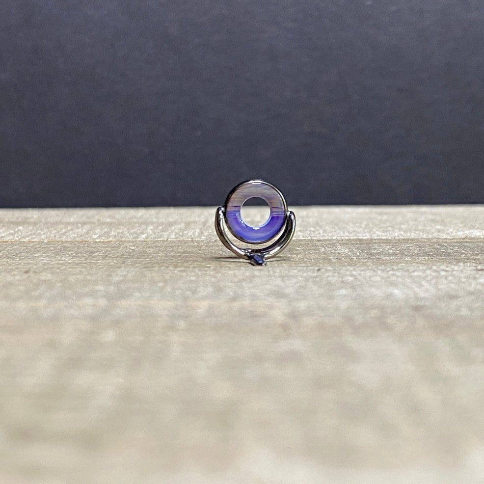 10mm Agate Stripping Guide Black Nickel - Fish On! Custom Rods