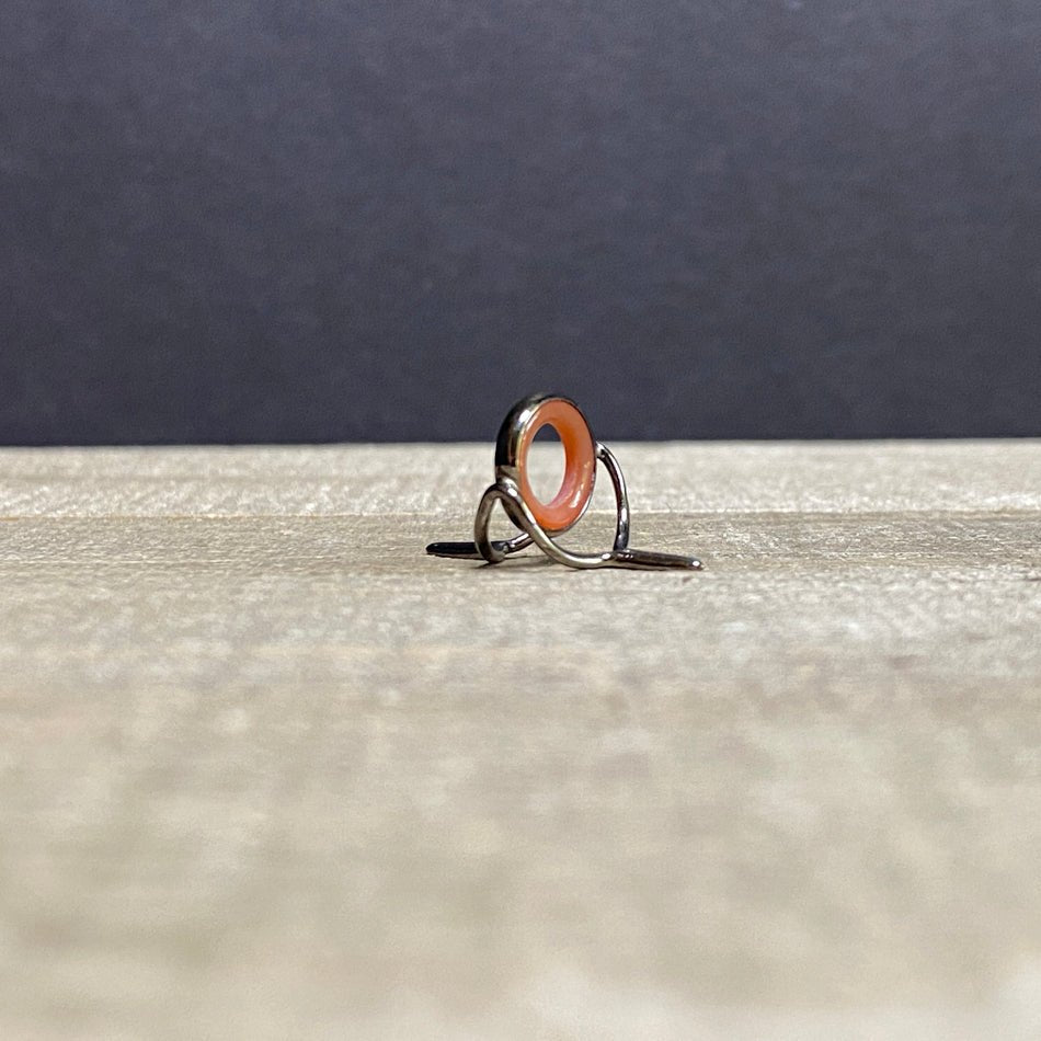 10mm Agate Stripping Guide Black Nickel - Fish On! Custom Rods