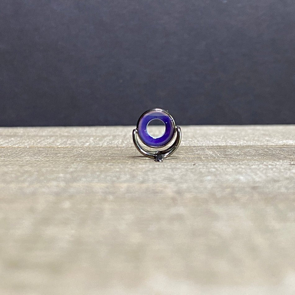 10mm Agate Stripping Guide Black Nickel - Fish On! Custom Rods